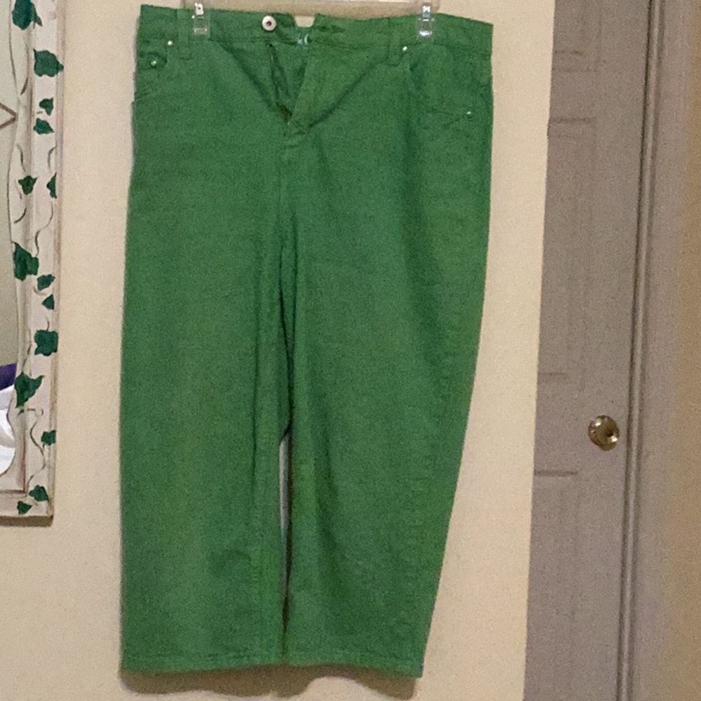 Denim&Co Green Capris